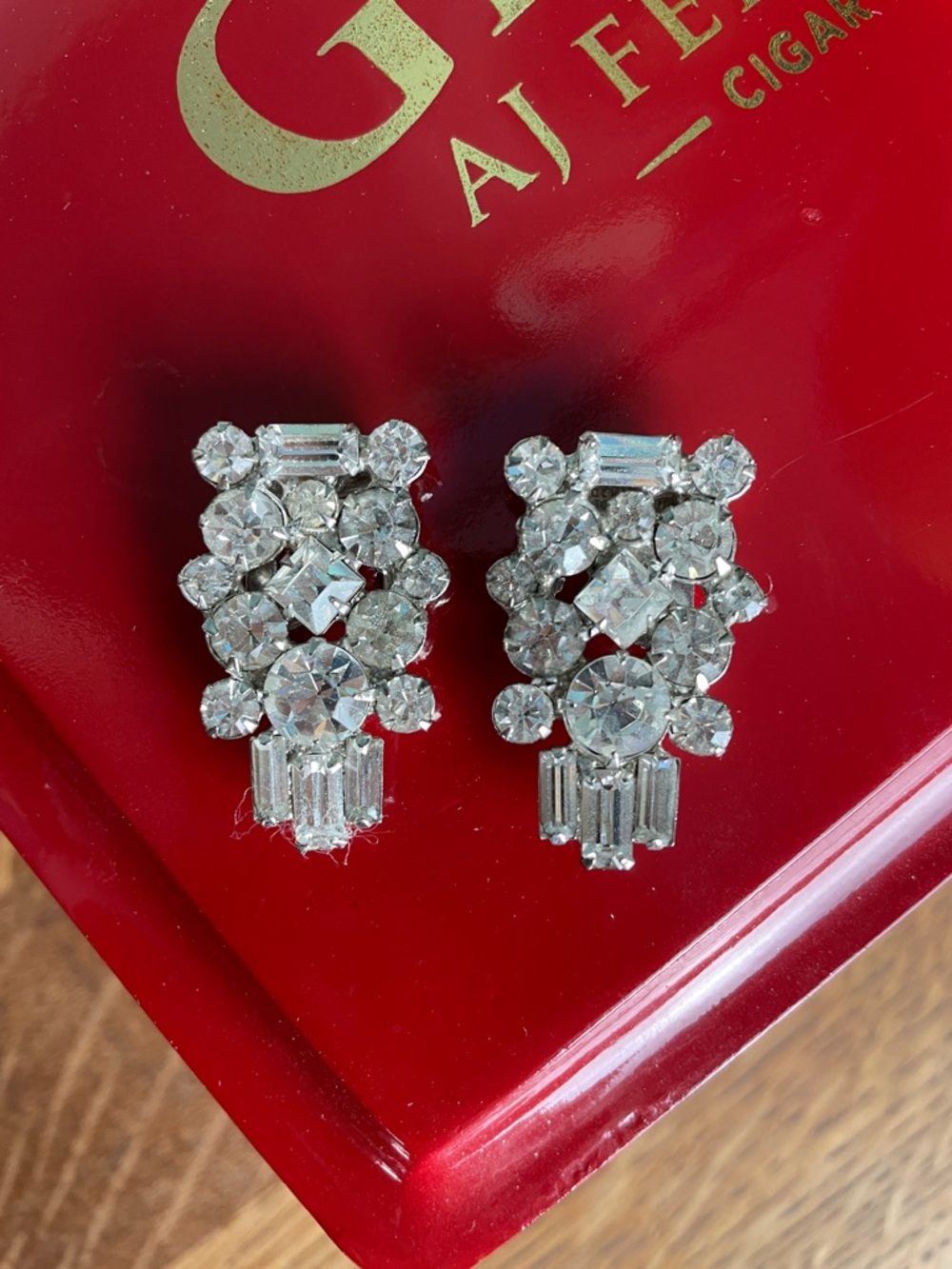 Vintage 1940’s / 1950’s Crystal Shoe Clips